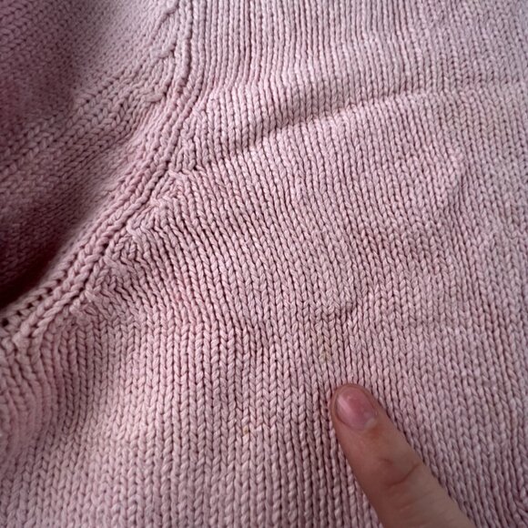Lauren Ralph Lauren Women’s Sweater Pink Long Sleeve Turtleneck Cotton Large - Picture 11 of 16